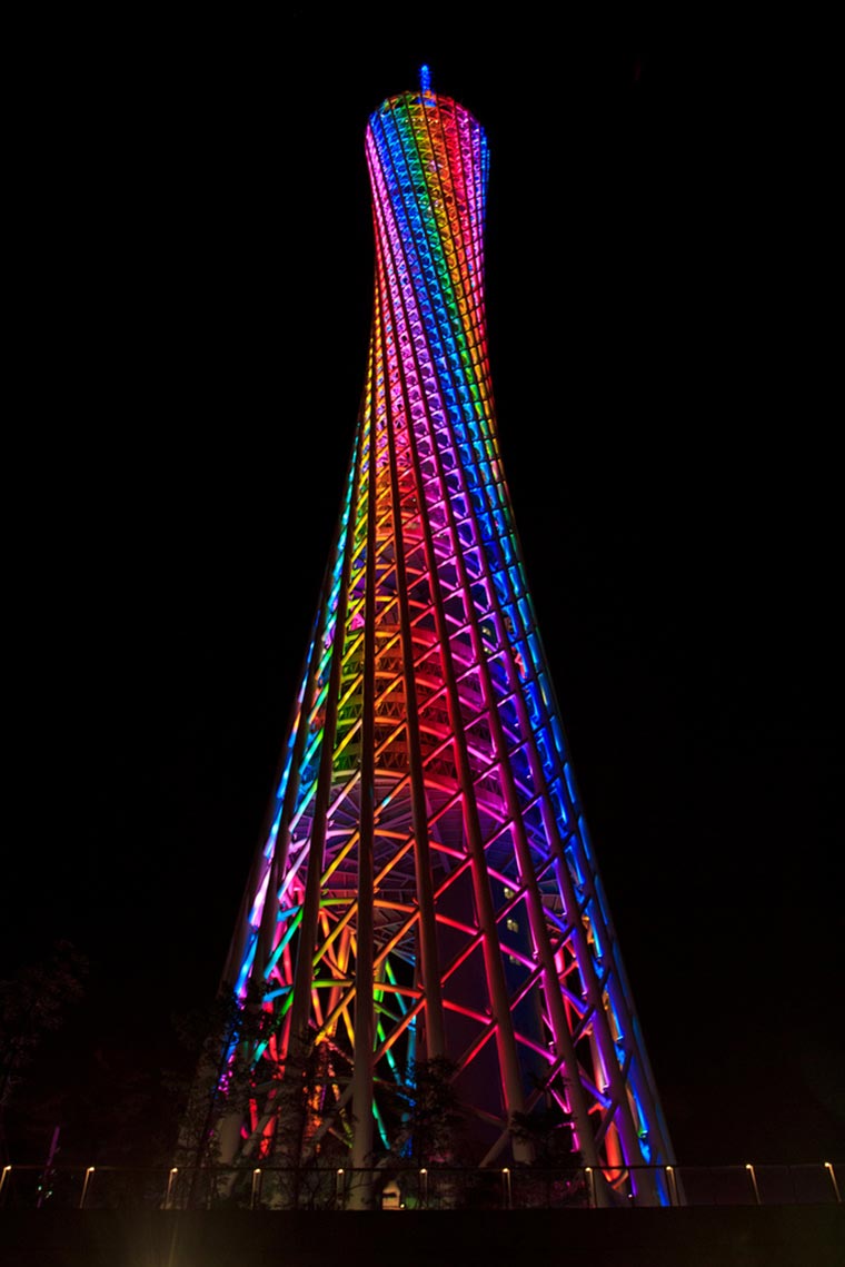 Canton Tower w chińskim mieście Kanton