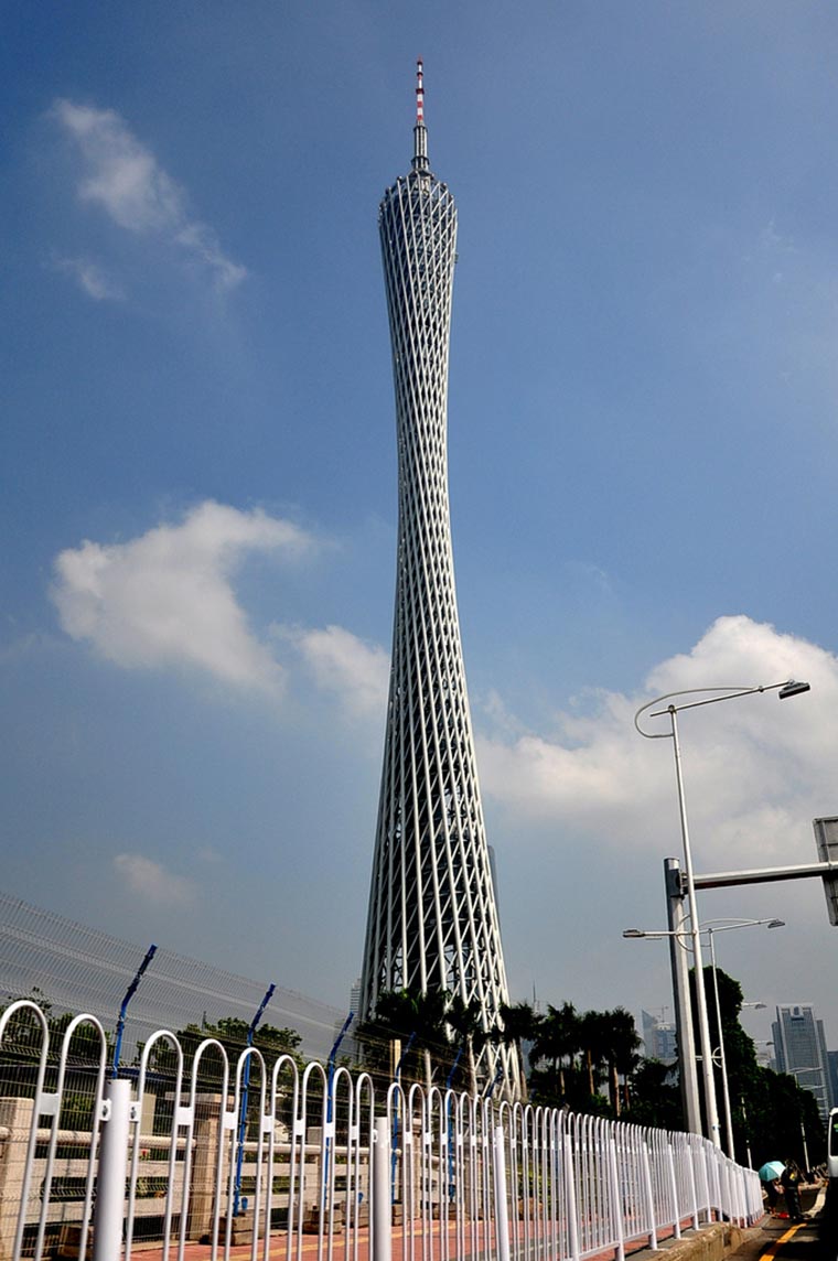 Canton Tower w chińskim mieście Kanton