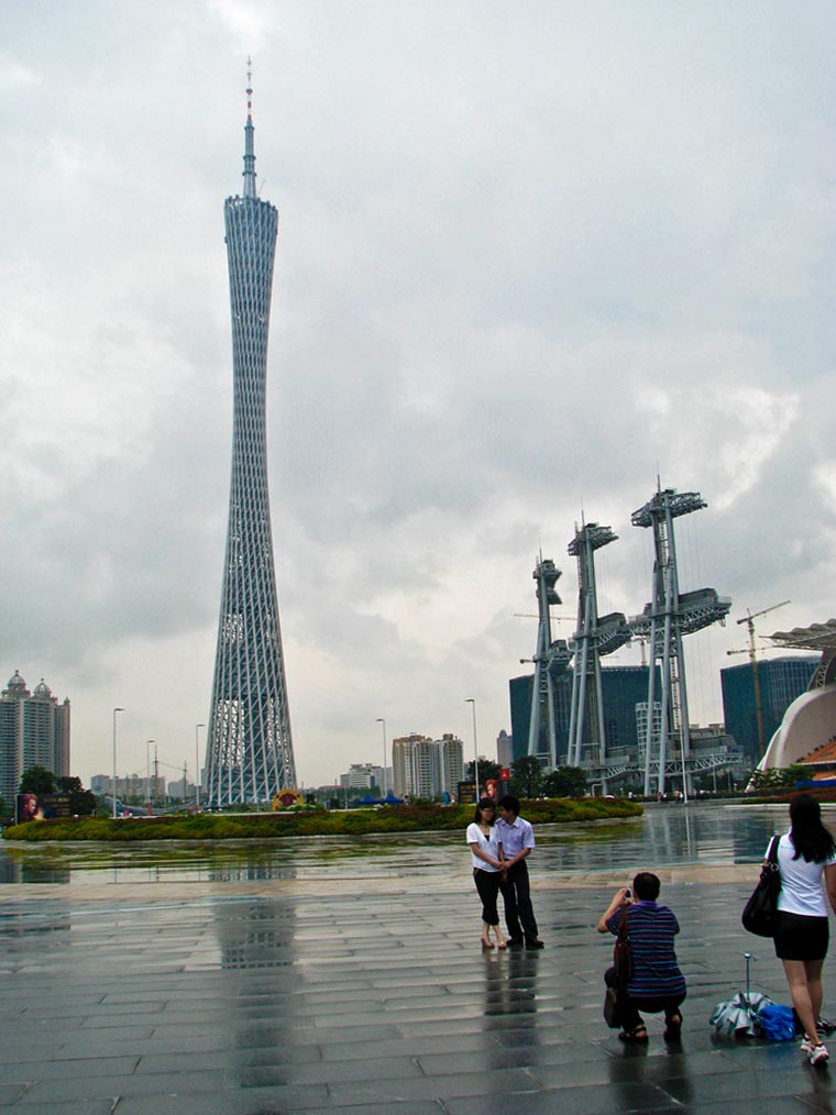 Canton Tower w chińskim mieście Kanton