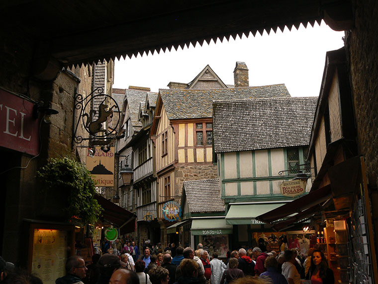 Uliczka Mont Saint-Michel, Francja