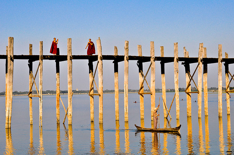 U Bein Bridge w Myanmarze