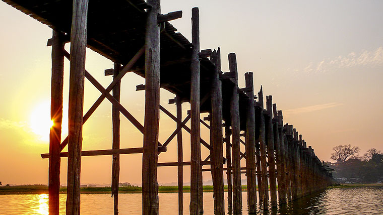 U Bein Bridge w Myanmarze