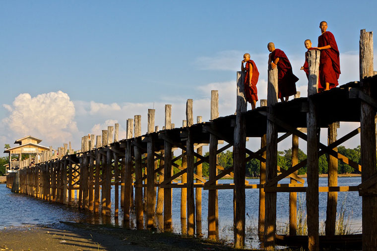 U Bein Bridge w Myanmarze