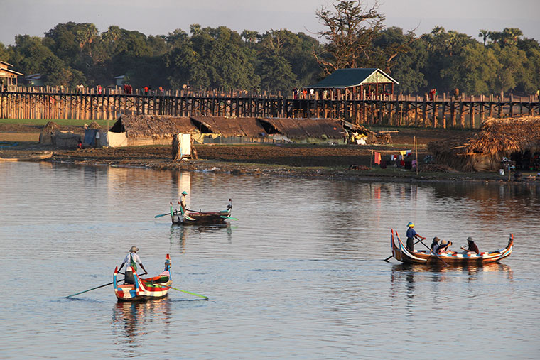 U Bein Bridge w Myanmarze