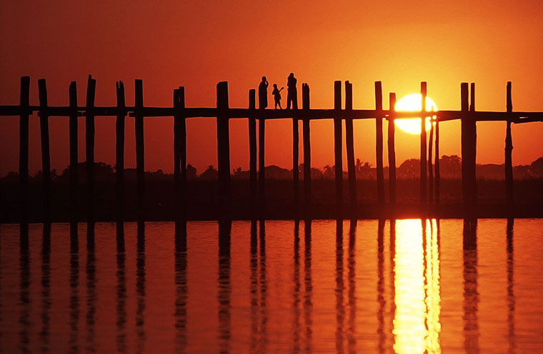 U Bein Bridge w Myanmarze