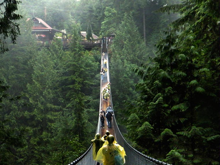 Capilano Suspension Bridge w Kanadzie