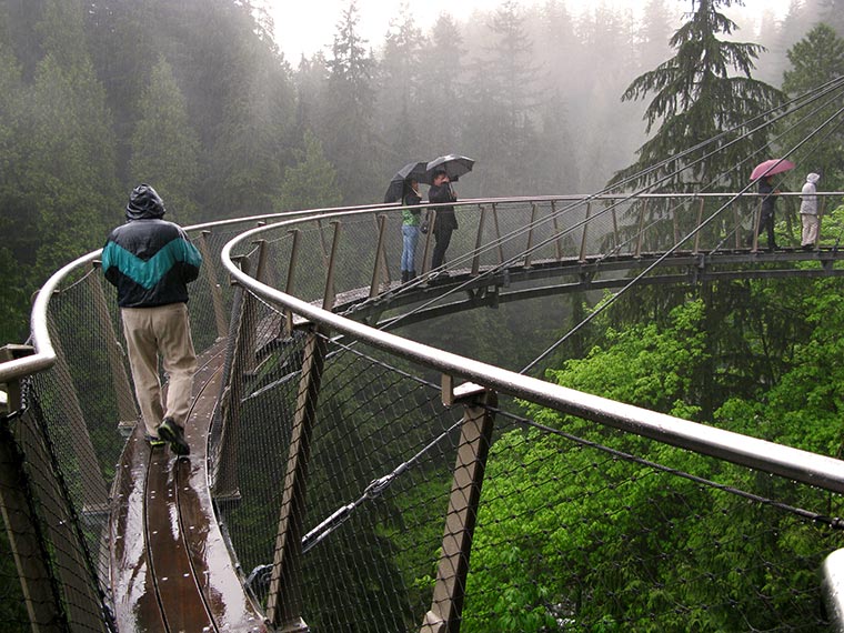 Capilano Suspension Bridge w Kanadzie