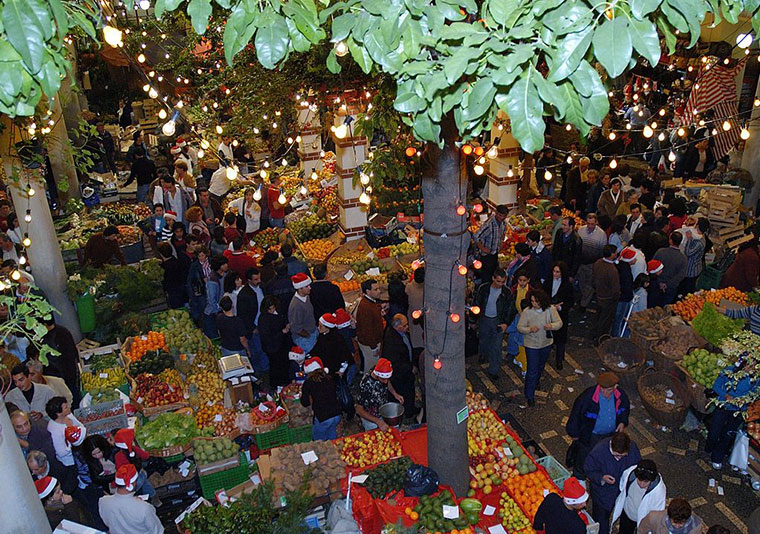 Funchal, Noite de Mercado, Madeira, Portugalia